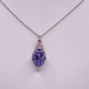 Utah Tiffany Pendant; 925 Sterling Silver